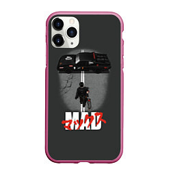 Чехол iPhone 11 Pro матовый Mad Max and Akira, цвет: 3D-малиновый