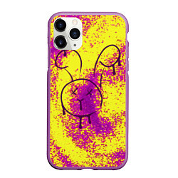 Чехол iPhone 11 Pro матовый RIP Bunny, цвет: 3D-фиолетовый