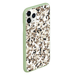 Чехол iPhone 11 Pro матовый Камуфляж зима мелкий, цвет: 3D-салатовый — фото 2