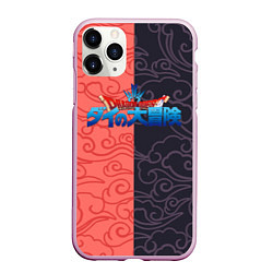 Чехол iPhone 11 Pro матовый Dragon Quest asian pattern, цвет: 3D-розовый