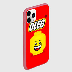 Чехол iPhone 11 Pro матовый Олег Lego, цвет: 3D-малиновый — фото 2