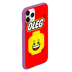 Чехол iPhone 11 Pro матовый Олег Lego, цвет: 3D-фиолетовый — фото 2