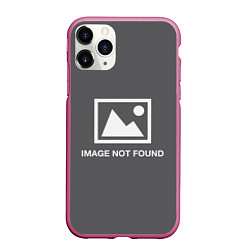 Чехол iPhone 11 Pro матовый Image not found, цвет: 3D-малиновый