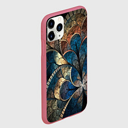 Чехол iPhone 11 Pro матовый Древний витраж, цвет: 3D-малиновый — фото 2