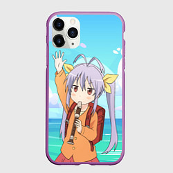 Чехол iPhone 11 Pro матовый Рэнгэ Мияучи - Деревенская глубинка, цвет: 3D-фиолетовый