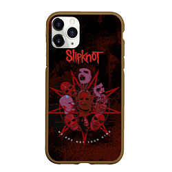 Чехол iPhone 11 Pro матовый Slipknot red satan, цвет: 3D-коричневый