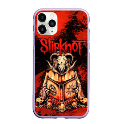 Чехол iPhone 11 Pro матовый Slipknot - баран, цвет: 3D-светло-сиреневый