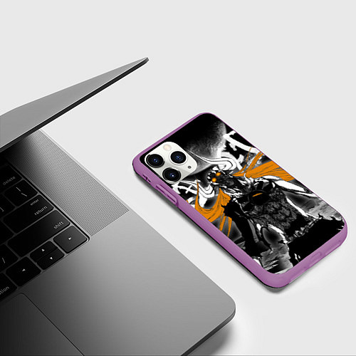Чехол iPhone 11 Pro матовый Облик пустого- Ичиго / 3D-Фиолетовый – фото 3