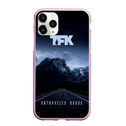 Чехол iPhone 11 Pro матовый Untraveled Road - Thousand Foot Krutch, цвет: 3D-розовый