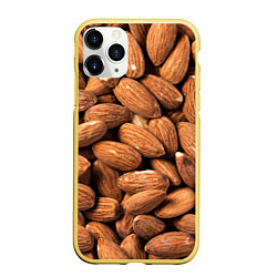 Чехол iPhone 11 Pro матовый Миндальные орешки, цвет: 3D-желтый