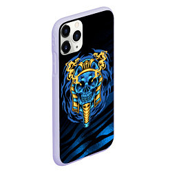 Чехол iPhone 11 Pro матовый Скелет мумии, цвет: 3D-светло-сиреневый — фото 2
