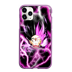 Чехол iPhone 11 Pro матовый Драгон Бол Гоку Блек Dragon Ball, цвет: 3D-фиолетовый