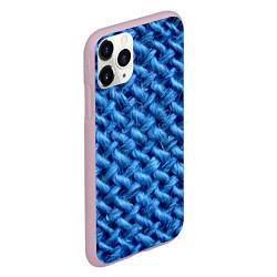 Чехол iPhone 11 Pro матовый Грубая вязка - Fashion 2099, цвет: 3D-розовый — фото 2