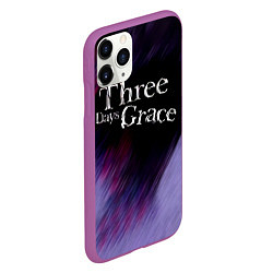 Чехол iPhone 11 Pro матовый Three Days Grace lilac, цвет: 3D-фиолетовый — фото 2