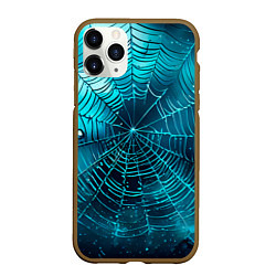 Чехол iPhone 11 Pro матовый Halloween паутина, цвет: 3D-коричневый