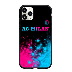 Чехол iPhone 11 Pro матовый AC Milan - neon gradient: символ сверху