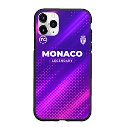 Чехол iPhone 11 Pro матовый Monaco legendary sport grunge, цвет: 3D-черный