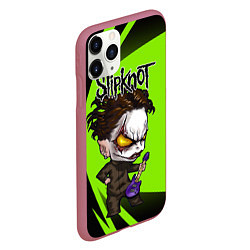 Чехол iPhone 11 Pro матовый Slipknot green, цвет: 3D-малиновый — фото 2