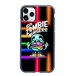 Чехол iPhone 11 Pro матовый Zombie burgers - Pop Art, цвет: 3D-серый