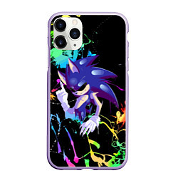 Чехол iPhone 11 Pro матовый Sonic Exe - Hedgehog - video game, цвет: 3D-светло-сиреневый