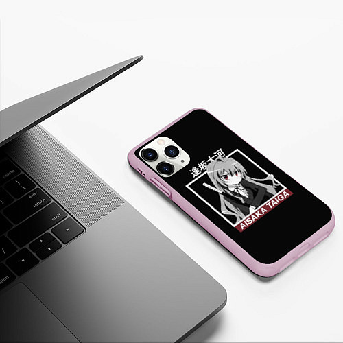 Чехол iPhone 11 Pro матовый ToraDora Aisaka Taiga / 3D-Розовый – фото 3