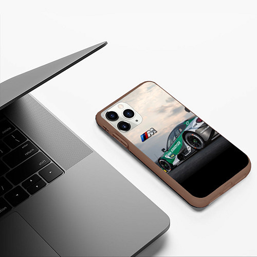 Чехол iPhone 11 Pro матовый BMW M Power - Racing team - Motorsport / 3D-Коричневый – фото 3