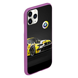 Чехол iPhone 11 Pro матовый BMW Motorsport - Racing team, цвет: 3D-фиолетовый — фото 2