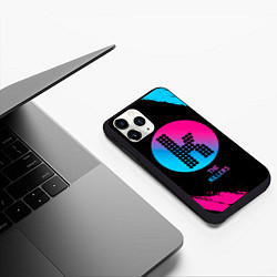 Чехол iPhone 11 Pro матовый The Killers - neon gradient, цвет: 3D-черный — фото 2