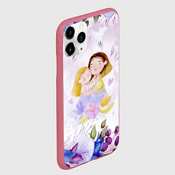 Чехол iPhone 11 Pro матовый Подарок любимой мамочке!, цвет: 3D-малиновый — фото 2