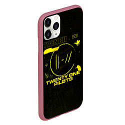 Чехол iPhone 11 Pro матовый Twenty One Pilots Trench, цвет: 3D-малиновый — фото 2