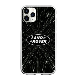 Чехол iPhone 11 Pro матовый Ленд Ровер эмблема, автомобильная тема, цвет: 3D-белый