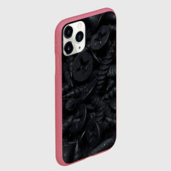 Чехол iPhone 11 Pro матовый Саморезы, цвет: 3D-малиновый — фото 2