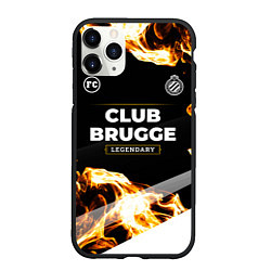 Чехол iPhone 11 Pro матовый Club Brugge legendary sport fire