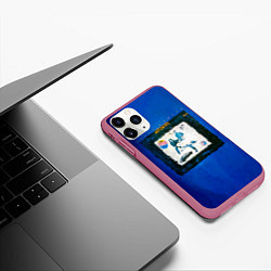 Чехол iPhone 11 Pro матовый Декаданс - Агата Кристи, цвет: 3D-малиновый — фото 2