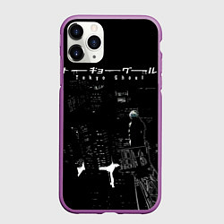 Чехол iPhone 11 Pro матовый Токийский гулль - Канеки стоит