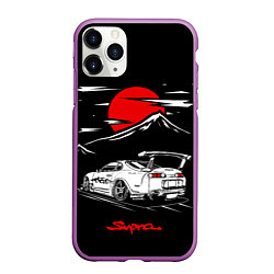 Чехол iPhone 11 Pro матовый Тойота супра - JDM Style, цвет: 3D-фиолетовый