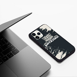Чехол iPhone 11 Pro матовый Виталик зубастый волк, цвет: 3D-черный — фото 2