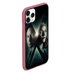 Чехол iPhone 11 Pro матовый X - Files, цвет: 3D-малиновый — фото 2