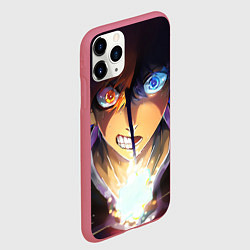 Чехол iPhone 11 Pro матовый Blue Lock anime, цвет: 3D-малиновый — фото 2