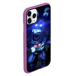 Чехол iPhone 11 Pro матовый Кошмарный Бонни, цвет: 3D-фиолетовый — фото 2