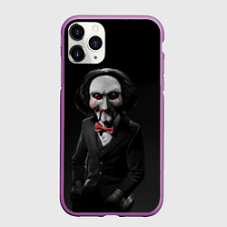 Чехол iPhone 11 Pro матовый Жуткий Билли, цвет: 3D-фиолетовый