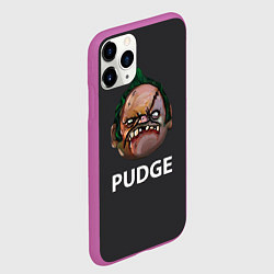 Чехол iPhone 11 Pro матовый Пудж дота 2, цвет: 3D-фиолетовый — фото 2