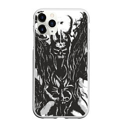 Чехол iPhone 11 Pro матовый Evil from the Darkness, цвет: 3D-белый