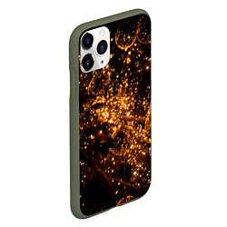 Чехол iPhone 11 Pro матовый Праздничная мишура, цвет: 3D-темно-зеленый — фото 2