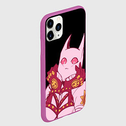 Чехол iPhone 11 Pro матовый Милый стенд Killer Queen - Jojo, цвет: 3D-фиолетовый — фото 2