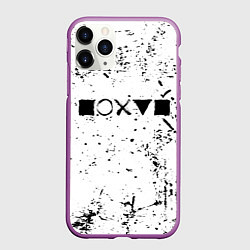 Чехол iPhone 11 Pro матовый Безразличие, цвет: 3D-фиолетовый