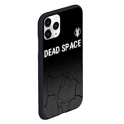 Чехол iPhone 11 Pro матовый Dead Space glitch на темном фоне: символ сверху, цвет: 3D-черный — фото 2