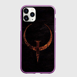 Чехол iPhone 11 Pro матовый Quake 1, цвет: 3D-фиолетовый
