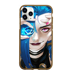 Чехол iPhone 11 Pro матовый Jinx crystall, цвет: 3D-коричневый