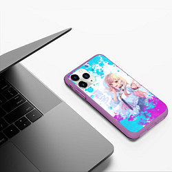 Чехол iPhone 11 Pro матовый Красотка Марин, цвет: 3D-фиолетовый — фото 2